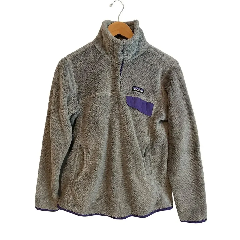 Patagonia Pullover Sweater Womens Medium Polartec Thermal Pro Fleece Outdoors